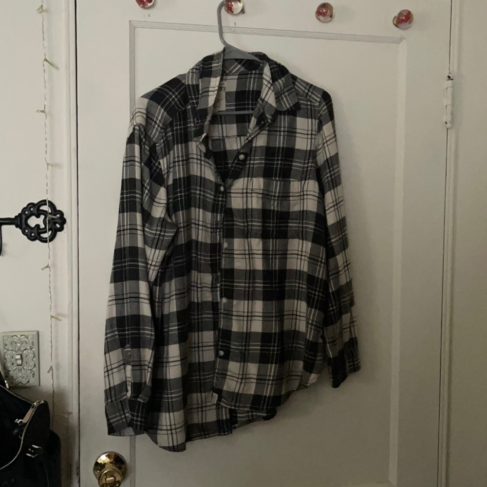american eagle boyfriend fit flannel